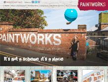 Tablet Screenshot of paintworksbristol.co.uk